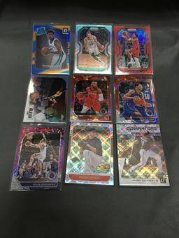 9 Card Lot of REFRACTORS and PRIZMS with Stars and Rookies from Collection