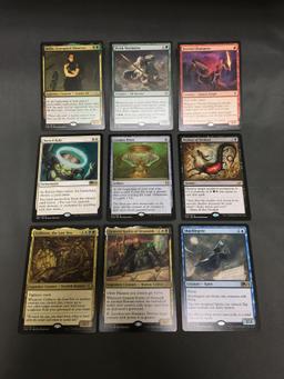 9 Card Lot of Magic the Gathering Gold Symbol RARES, Foils, and Mythics from HUGE Collection