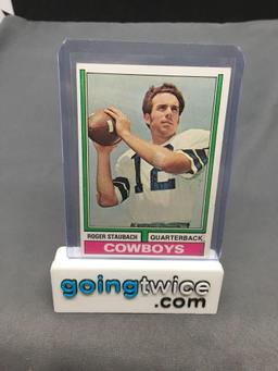 1974 Topps #500 ROGER STAUBACH Cowboys Vintage Football Card