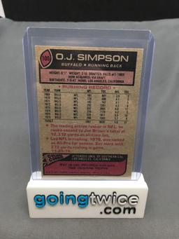 1977 Topps #100 O.J. SIMPSON Bills Vintage Football Card