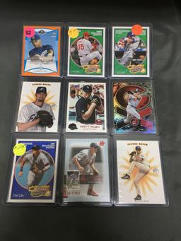 9 Card Lot of BASEBALL SERIAL NUMBERED Cards with Stars, Rookies & Low Serial Numbered! WOW!