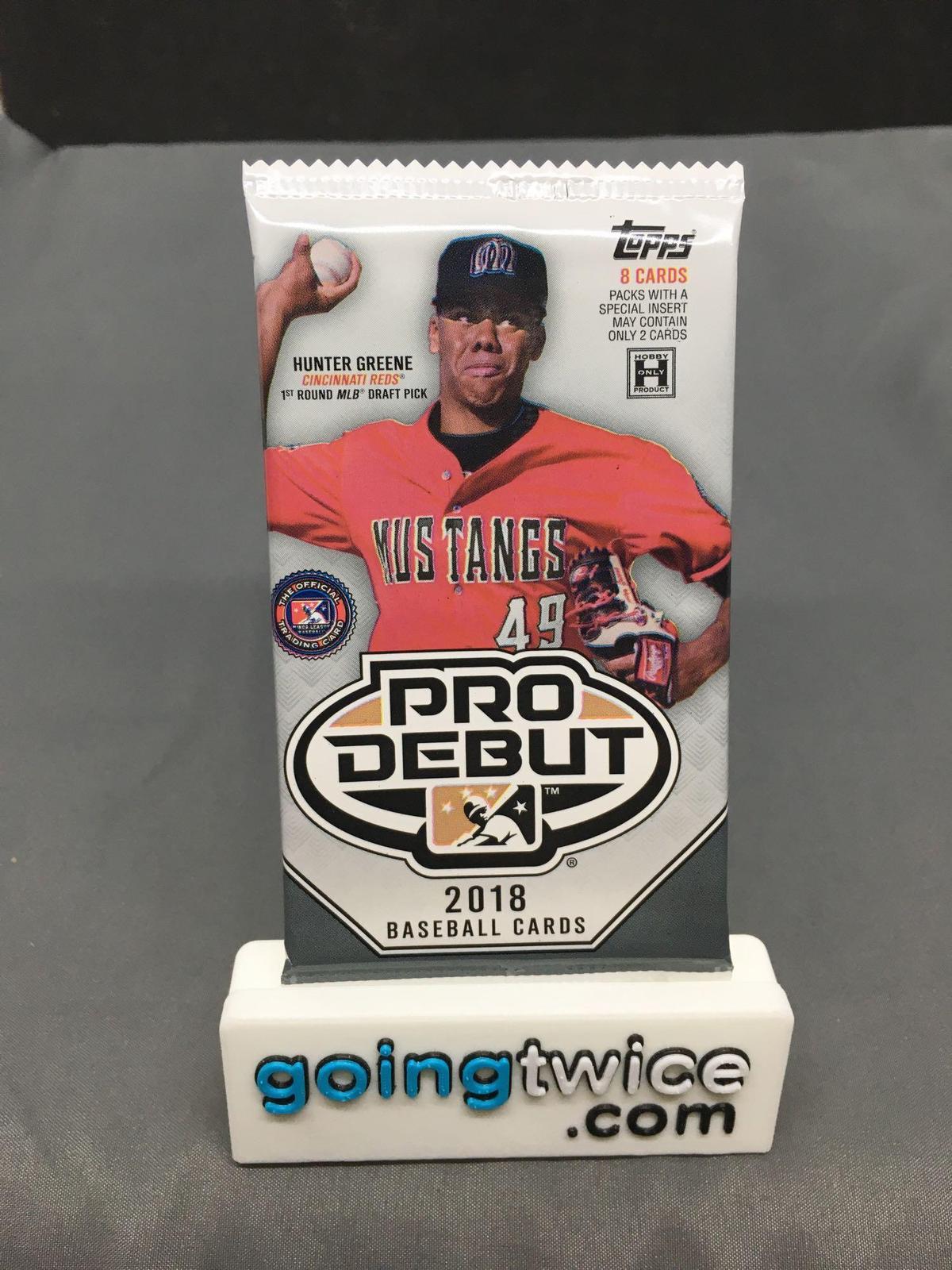Factory Sealed 2018 Topps PRO DEBUT Baseball Hobby Edition 8 Card Pack