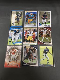 9 Card Lot of FOOTBALL ROOKIE CARDS - Mostly from Newer Sets with Stars and Future Stars!