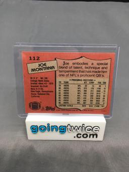 1987 Topps #112 JOE MONTANA 49ers Vintage Football Card