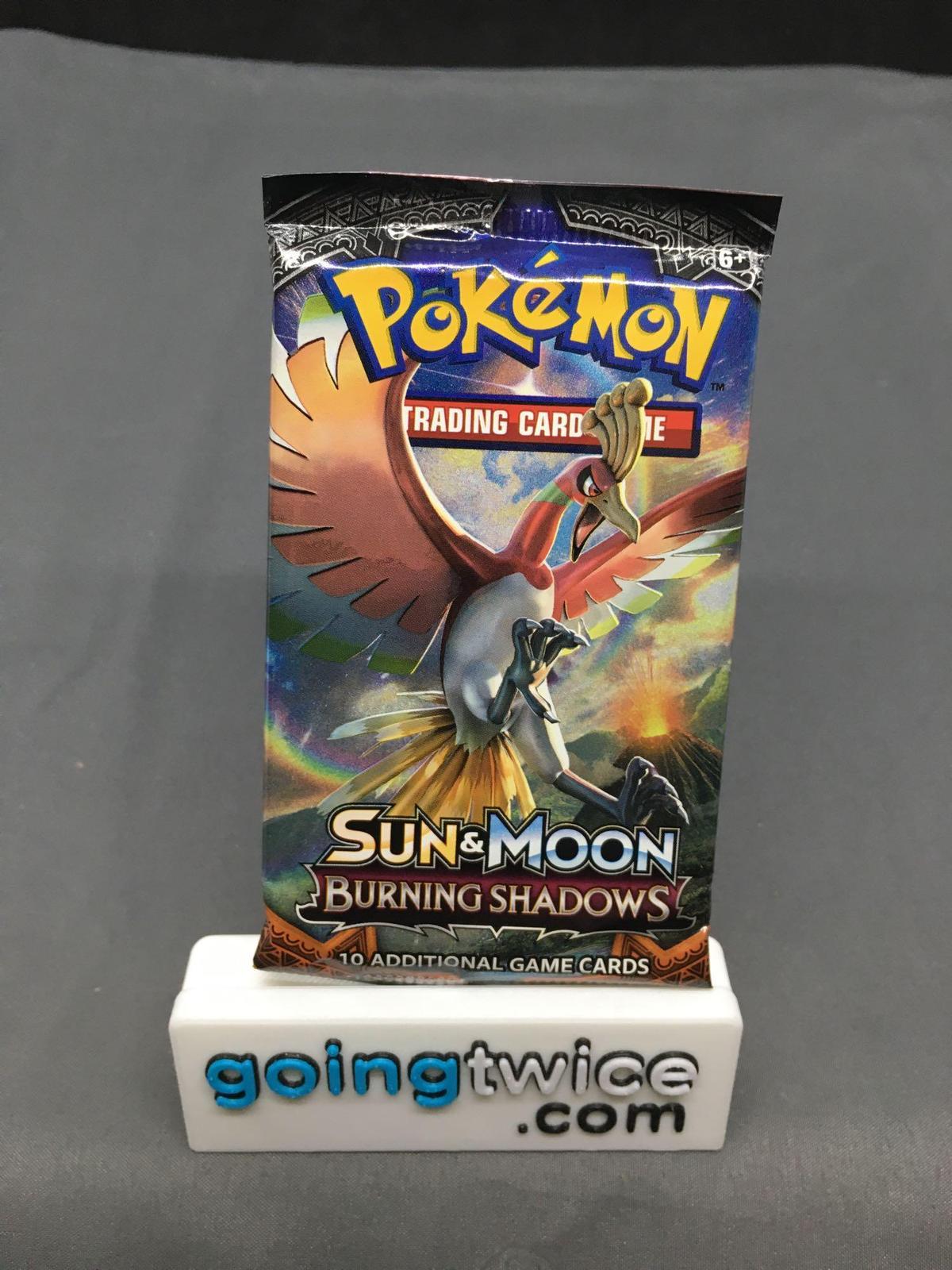 Factory Sealed Pokemon Sun & Moon BURNING SHADOWS 10 Card Booster Pack