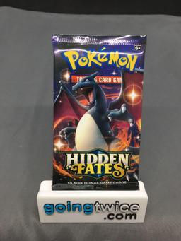 Factory Sealed Pokemon HIDDEN FATES 10 Card Booster Pack - Shiny CHARIZARD GX?