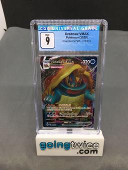 CGC Graded 2020 Pokemon Champion's Path #15 DREDNAW VMAX Ultra Rare Trading Card - MINT 9