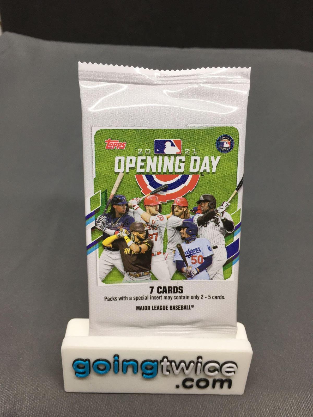 Factory Sealed 2021 Topps OPENING DAY Baseball 7 Card Pack