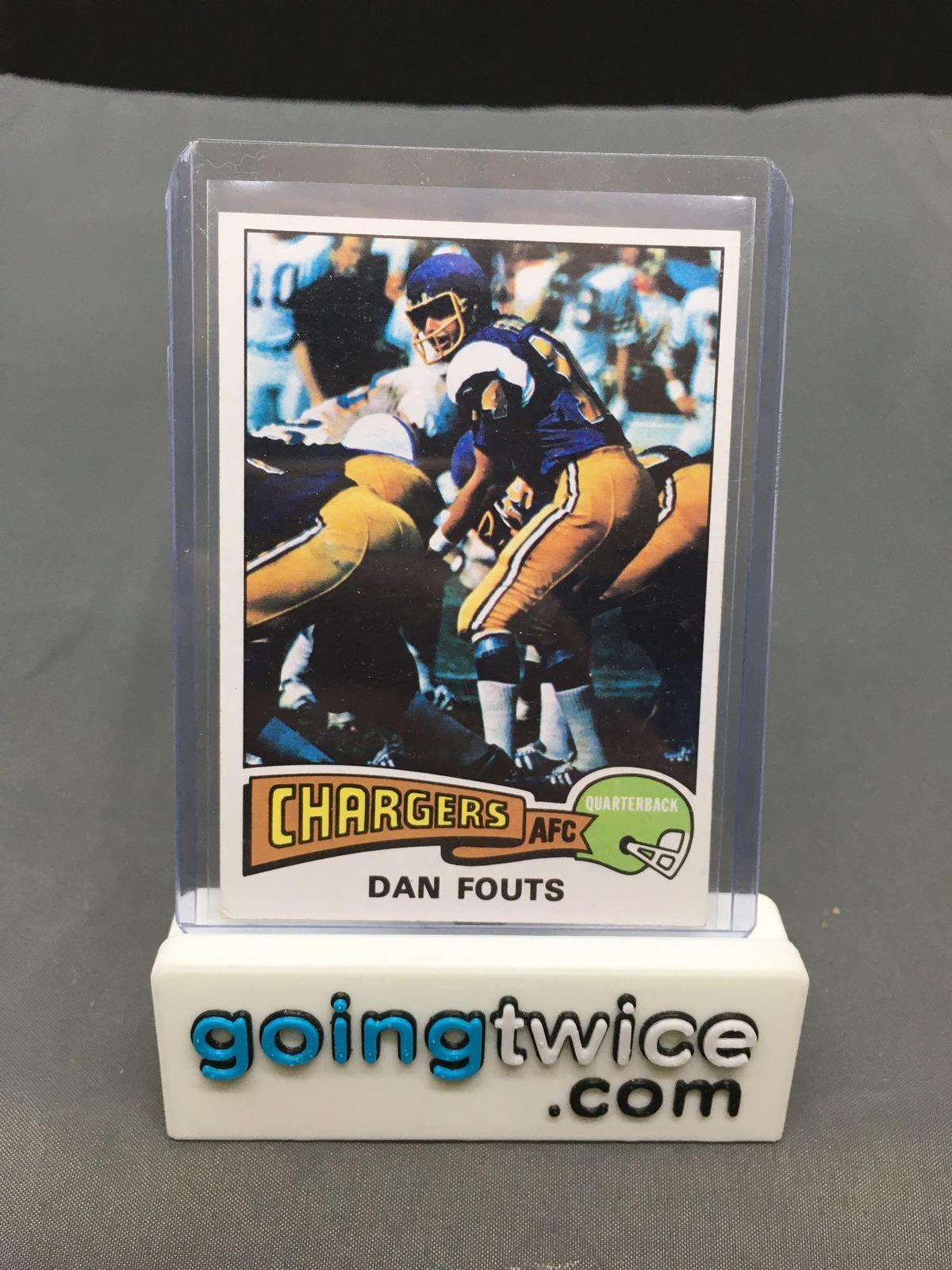 1975 Topps Football #367 DAN FOUTS San Diego Chargers Vintage Trading Card