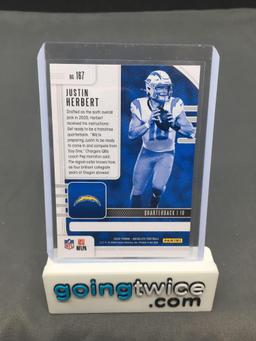 2020 Panini Absolute #167 JUSTIN HERBERT Chargers ROOKIE Football Card