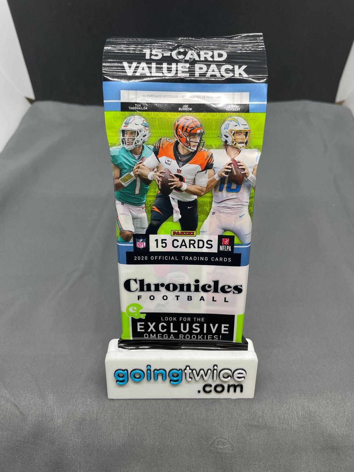 Factory Sealed 2020 Panini Chronicles Football 15 Card Retail Hanger Pack