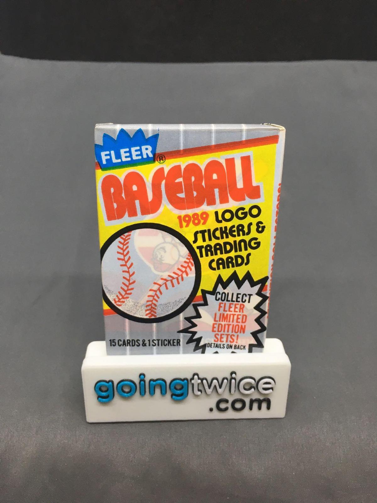 Factory Sealed 1989 Fleer Baseball Pack 15 Card Pack - Ken Griffey Jr. Rookie?