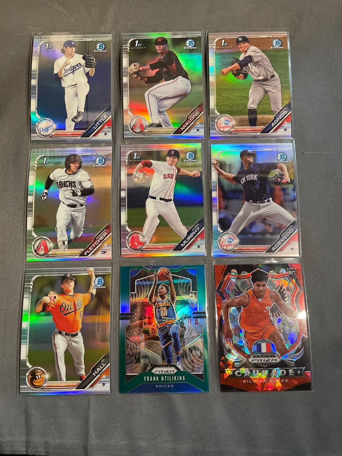 9 Card Lot of REFRACTORS and PRIZMS from Huge Collection - STARS, ROOKIES & MORE!