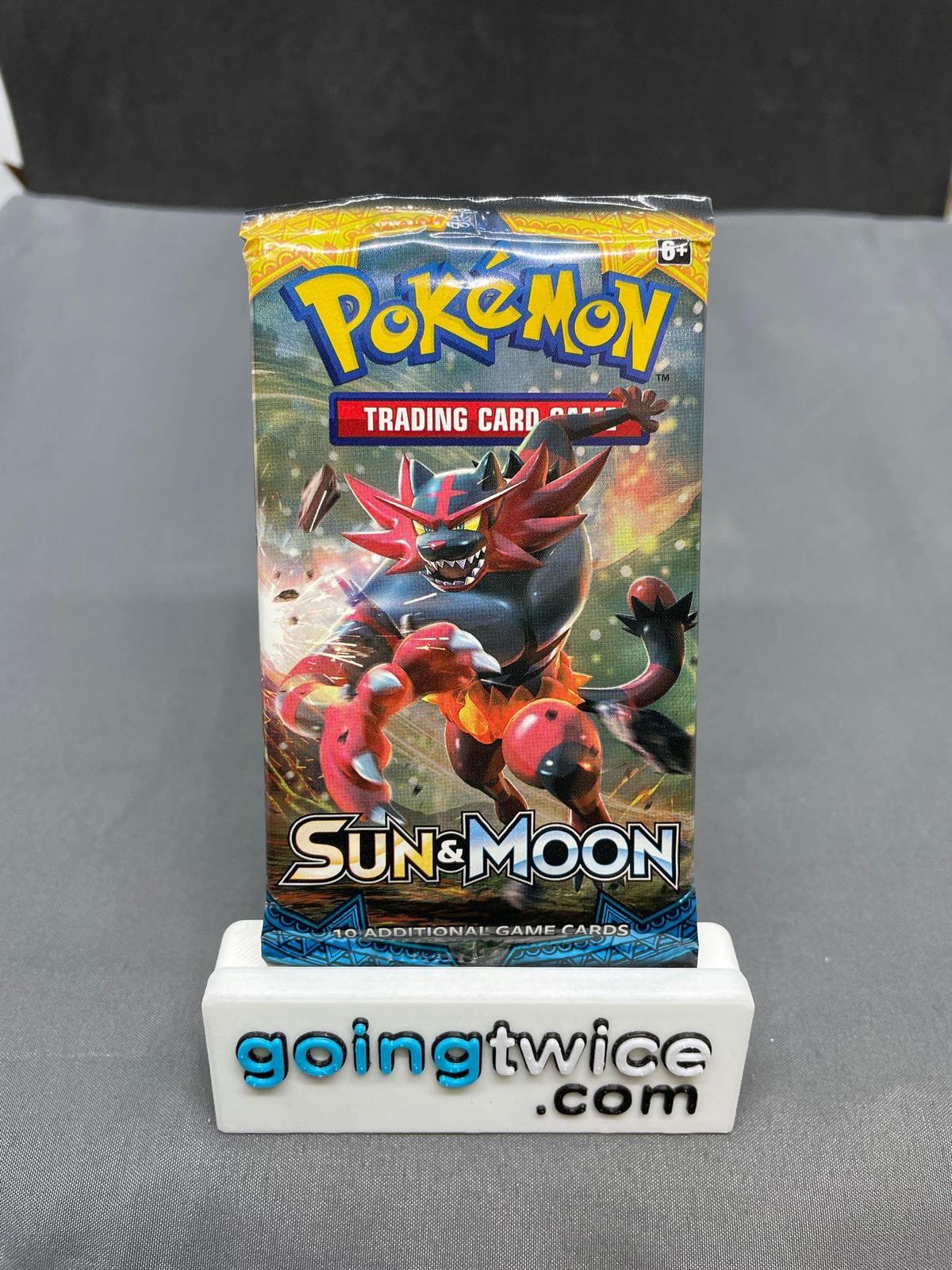 Factory Sealed Pokemon SUN & MOON Base Set 10 Card Booster Pack