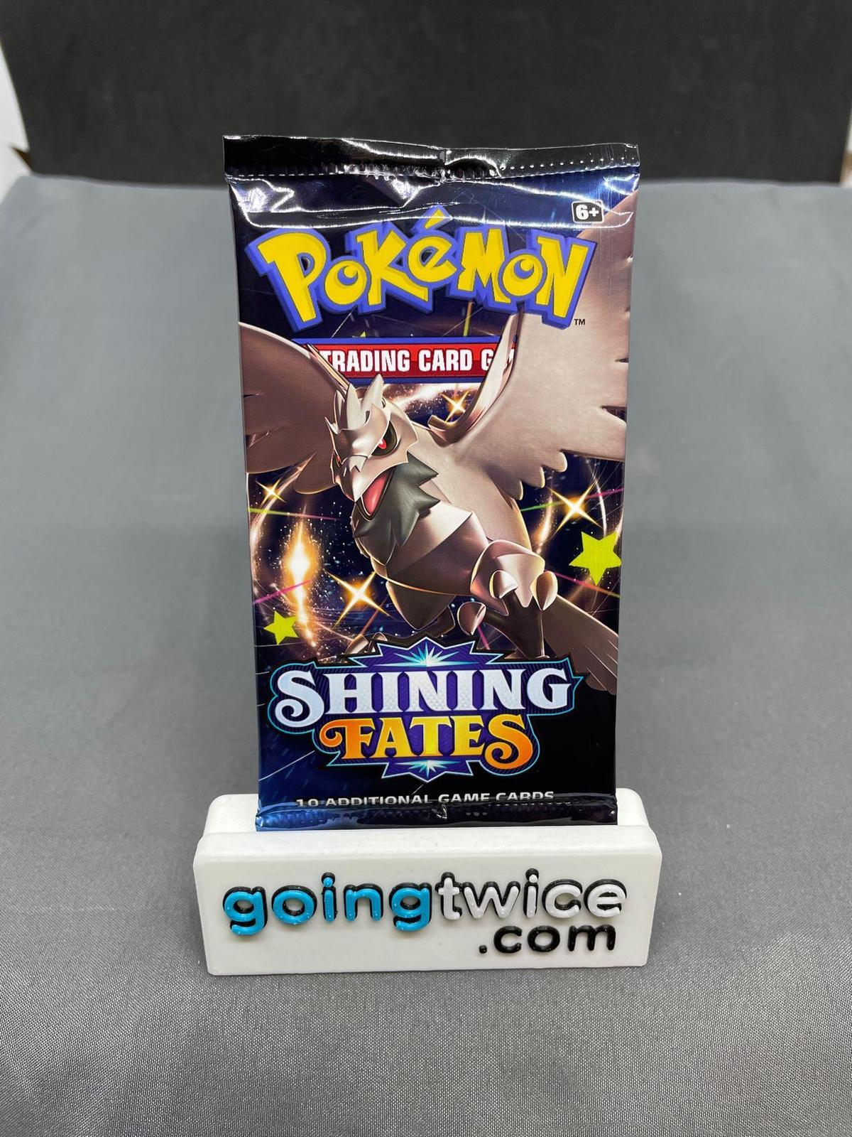 Factory Sealed Pokemon SHINING FATES 10 Card Booster Pack - Shiny CHARIZARD VMAX?