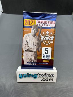 Factory Sealed 2021 DIAMOND KINGS Baseball 5 Card Pack