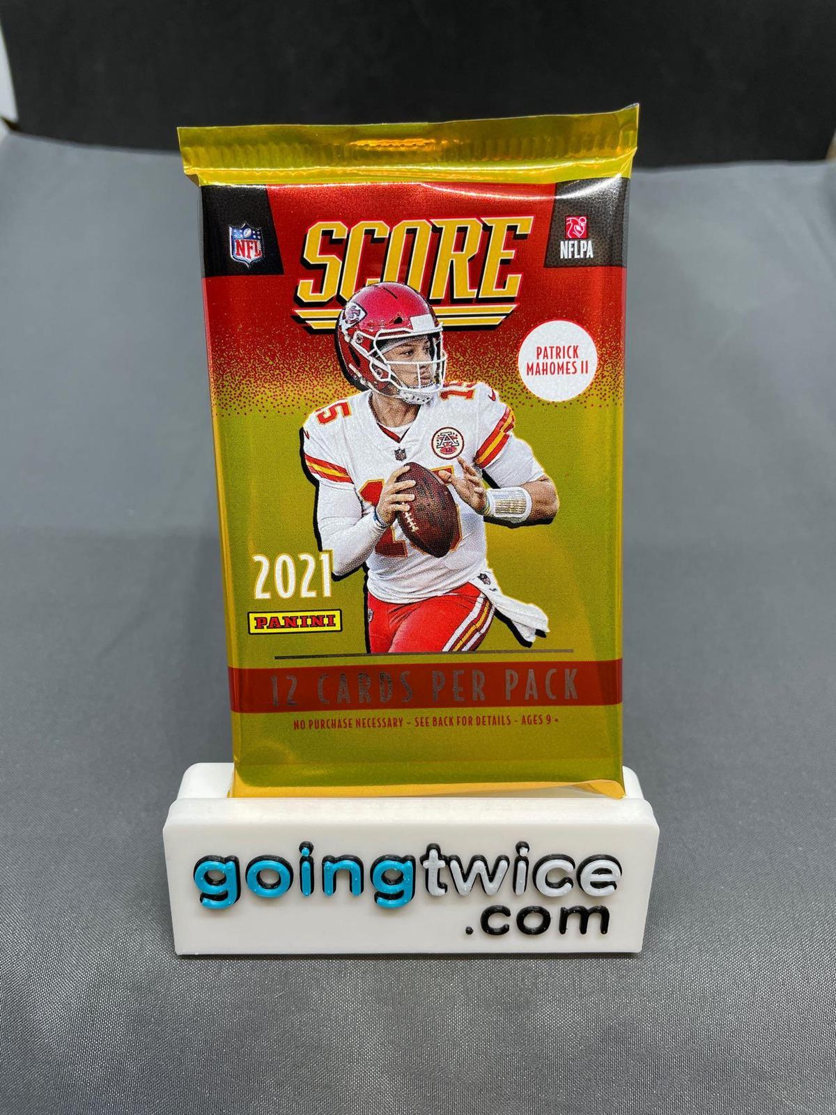 Factory Sealed 2021 SCORE Football 12 Card Pack