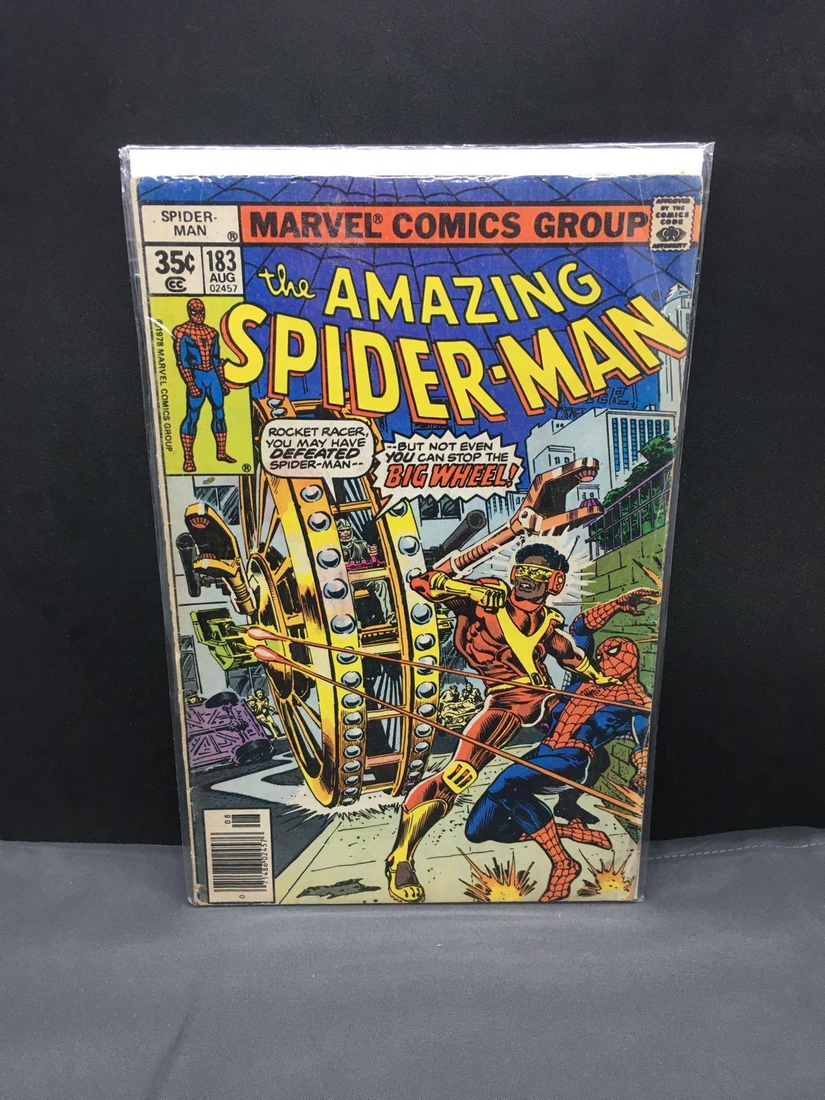 Vintage Marvel Comics THE AMAZING SPIDER-MAN #183 Bronze Age Comic Book from Collection Find