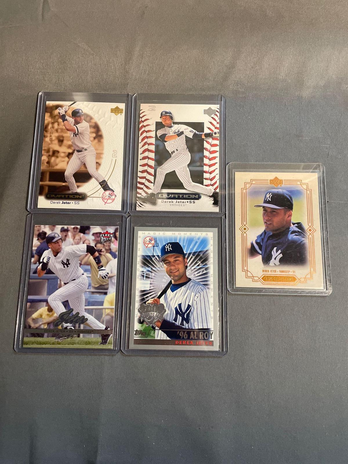 5 Card Lot of DEREK JETER New York Yankees Baseball Cards from Epic Collection