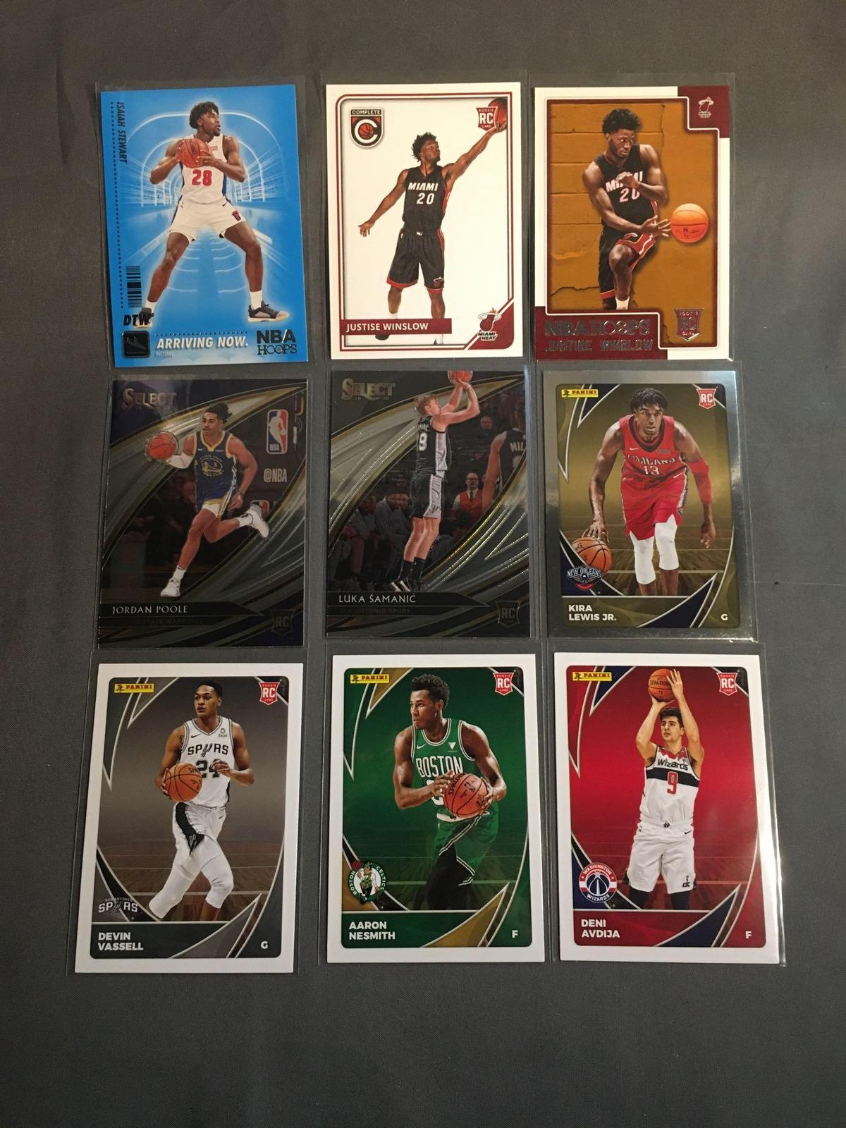 9 Card Lot of BASKETBALL ROOKIE Sports Cards from Mostly Newer Sets - Future Stars and More!