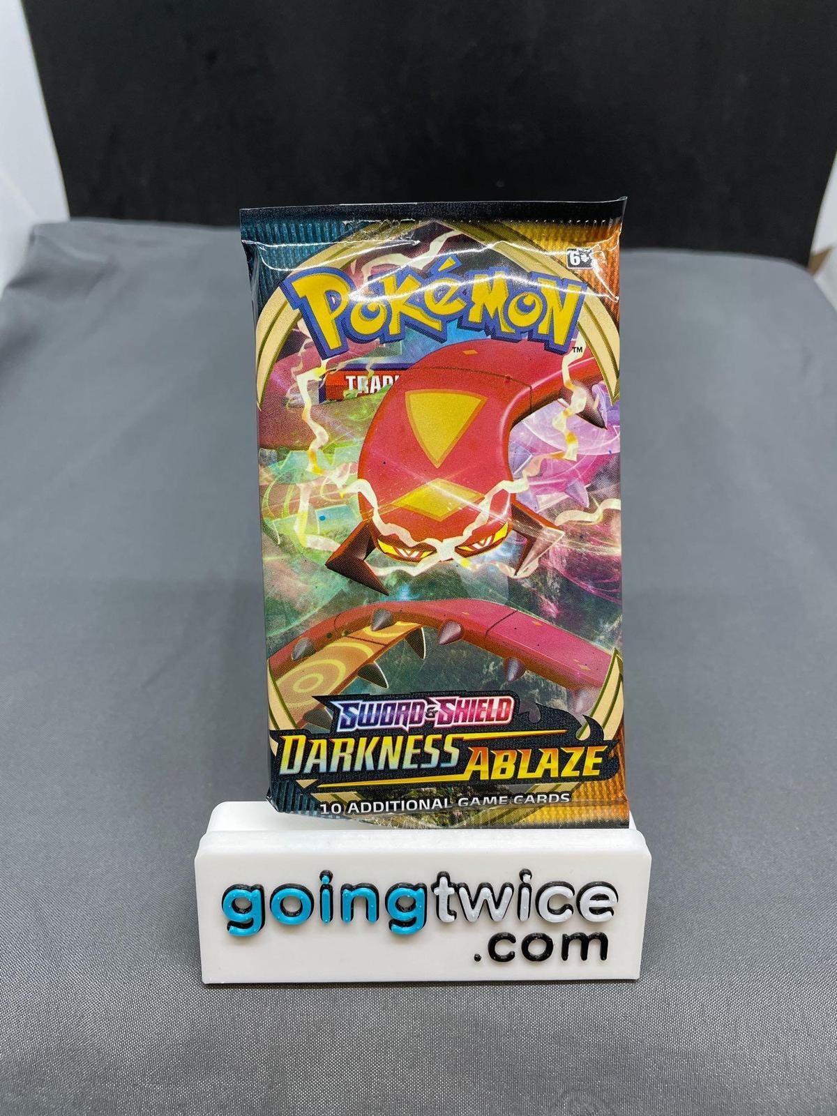 Factory Sealed Pokemon DARKNESS ABLAZE 10 Card Booster Pack - CHARIZARD VMAX?