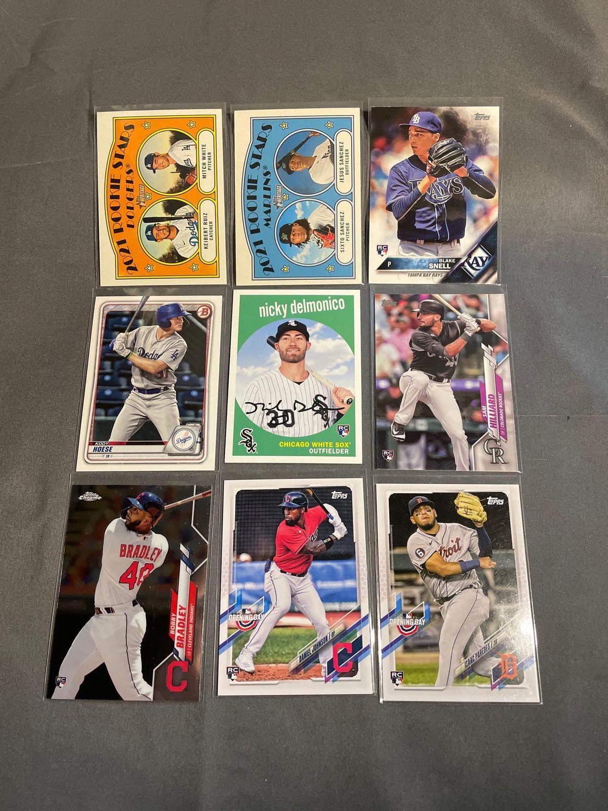 9 Card Lot of BASEBALL ROOKIE Cards - Mostly Modern Sets - Hot!