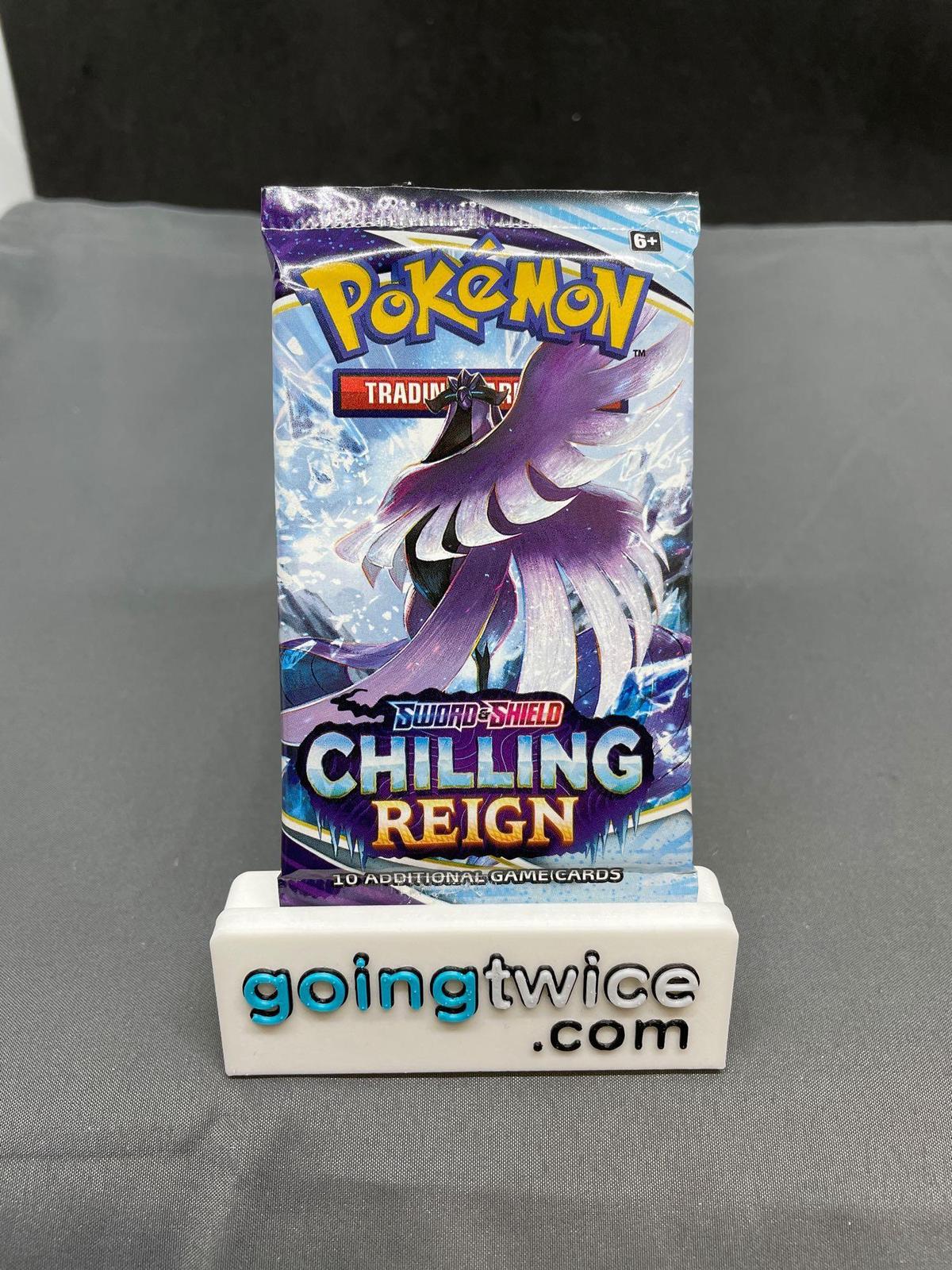 Factory Sealed Pokemon Sword & Shield CHILLING REIGN 10 Card Booster Pack