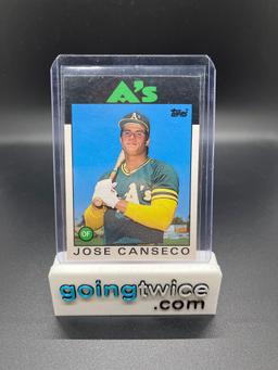 1986 Topps Traded #20T Jose Canseco A's ROOKIE Baseball Card