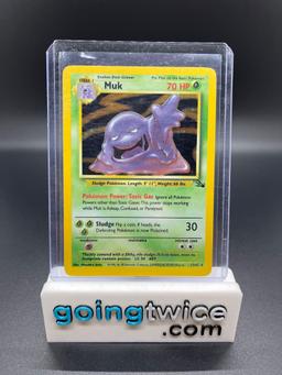 Vintage Pokemon Fossil #13 Muk Holofoil Trading Card