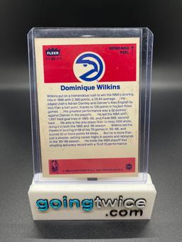 1986-87 Fleer Sticker #11 Dominique Wilkins Hawks ROOKIE Basketball Card