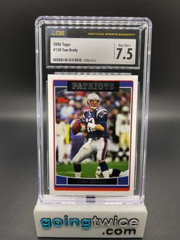 CSG Graded 2006 Topps #150 Tom Brady Football Card