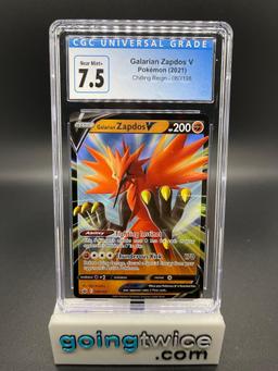 CGC Graded Pokemon Chilling Reign Galarian Zapdos V