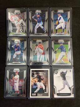 Lot of 9 Baseball Stars, Rookies, and Inserts From Large Colllection