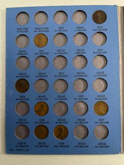 Lincoln Head Cent Collection1909 to 1940 Number One Partial Book From Large Collection