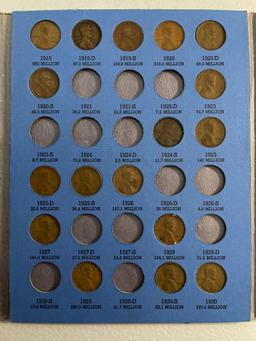 Lincoln Head Cent Collection1909 to 1940 Number One Partial Book From Large Collection