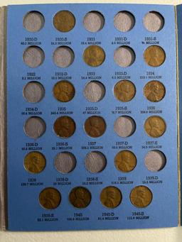 Lincoln Head Cent Collection1909 to 1940 Number One Partial Book From Large Collection