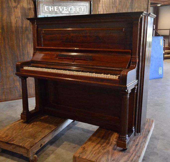 Antique 1900 Steinway Upright Grand Piano