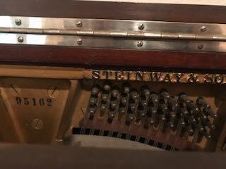 Antique 1900 Steinway Upright Grand Piano