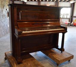 Antique 1900 Steinway Upright Grand Piano