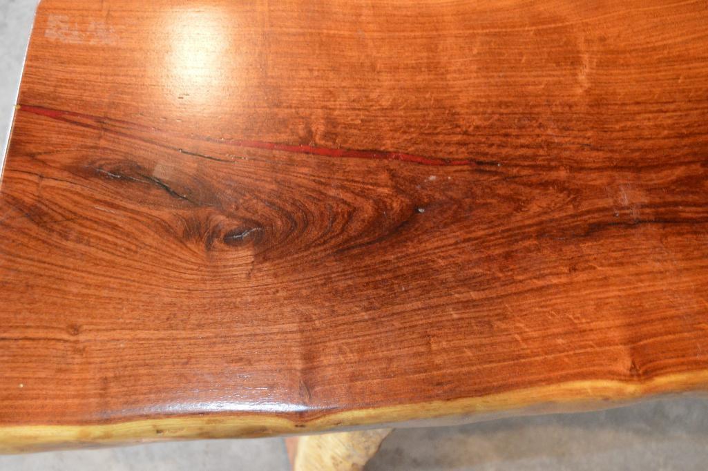 Handmade Mesquite Wood Sofa/T.V./Office Table (80"x18 1/2"x28")