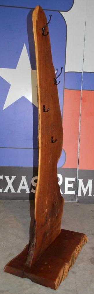 Handmade Mesquite Standing Coat/Hat Rack