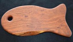 Handmade Mesquite Cutting Board - Fish