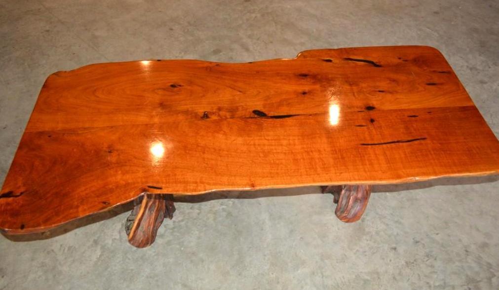 Handmade Mesquite Bench/Table w/ Cypress Legs