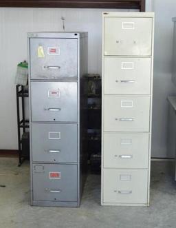 2 - 4 Drawer Letter Size File Cabinets