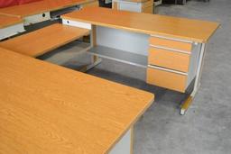 3-Piece Office Desks (4 Desk total for a total of 12 pieces)