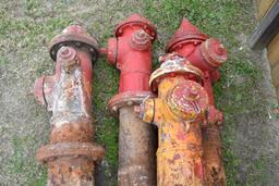 Group of 4 Hydrants