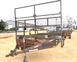 2012 TLR Mfg. 35' Bumper Pull Flatbed Pipe Trailer Unit T02 VIN 4T91P3524C0833027 *Title delay due