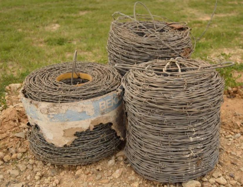 3- Rolls of Barbed Wire