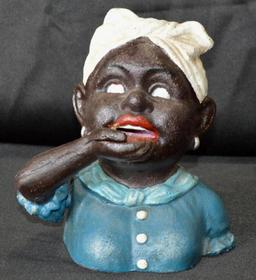 John Harper Pat. 681 "Aunt Jemima" Cast Iron Dime Bank