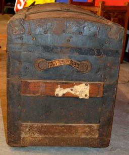 Vintage Antique Wooden Trunk